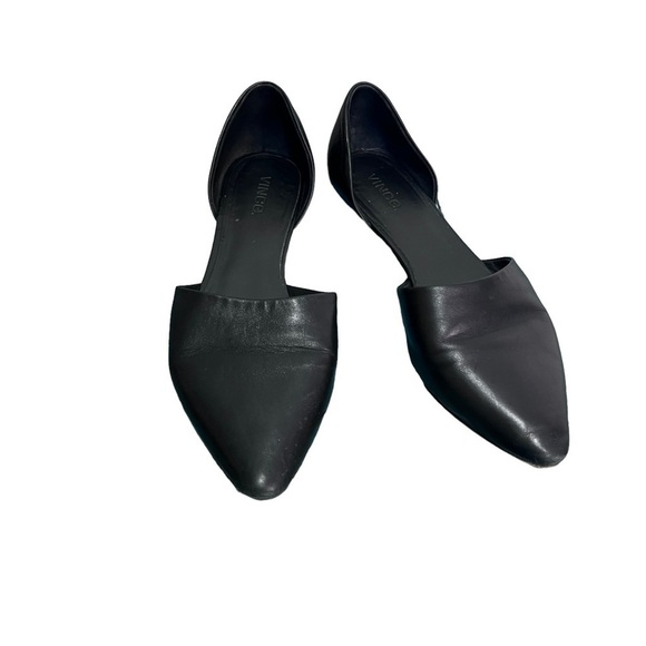 VINCE Nina Leather D'Orsay Flats Size 9.5 - Picture 2 of 9